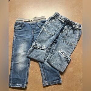 Cat & Jack Blue Elastic Waist Denim Joggers